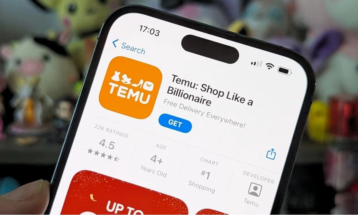 Olika typer av pushnotiser från Temu